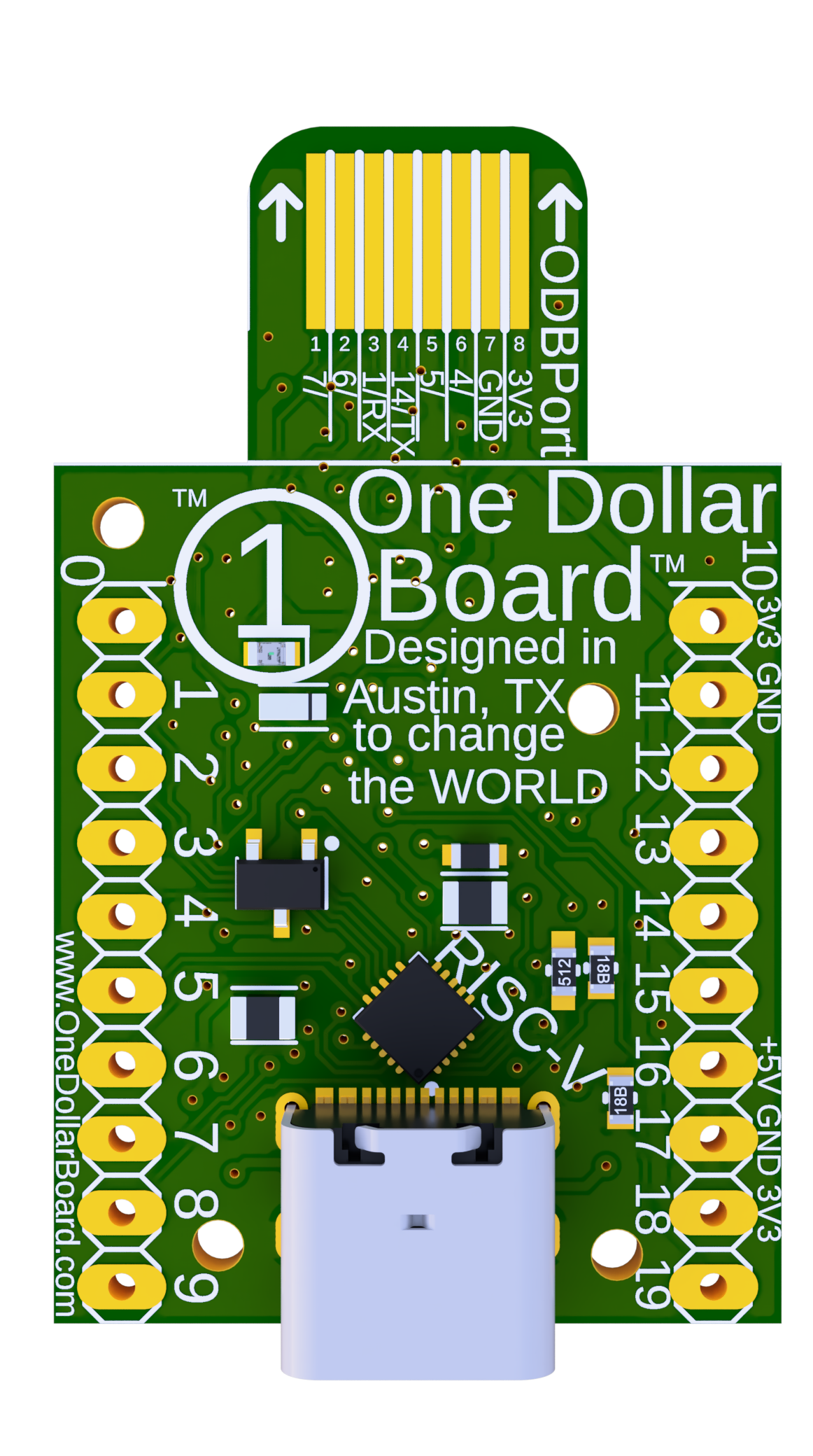 One Dollar Board front view